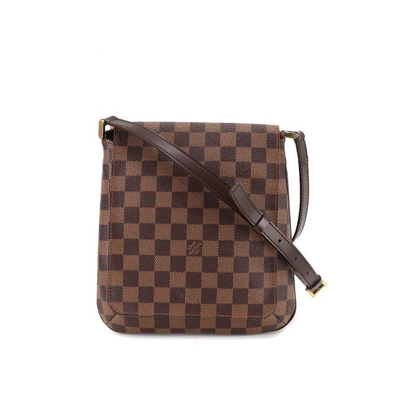Louis Vuitton Damier Musette Salsa Long Shoulder Bag Ebene Gold Hardware - Picture 1 of 9